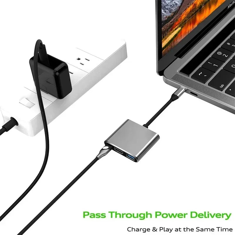 3-in-1 USB C Hub