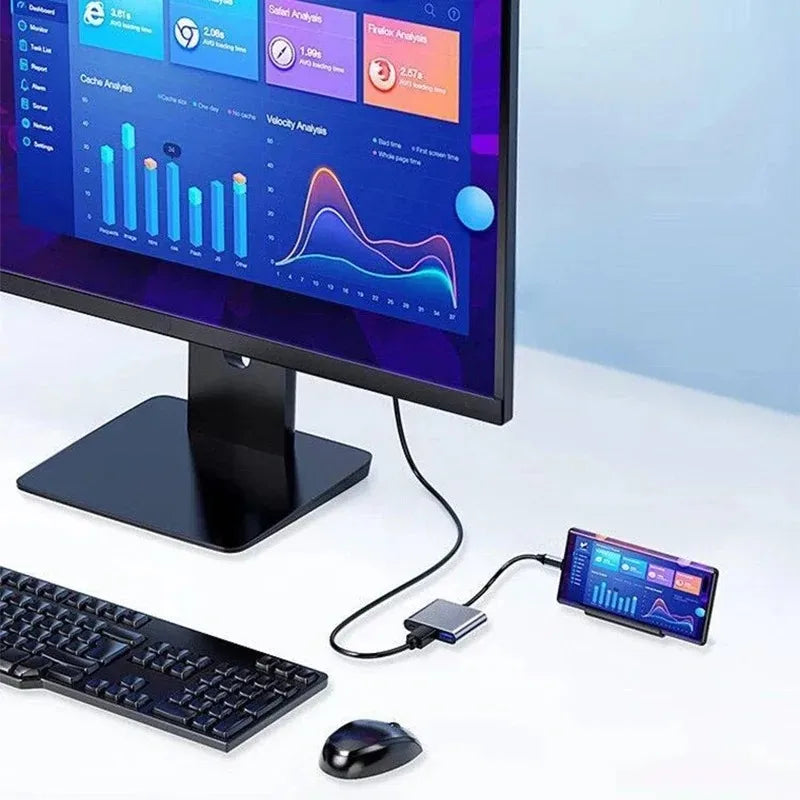 3-in-1 USB C Hub